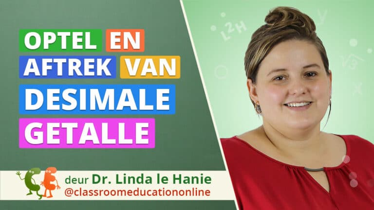 Optel en aftrek van desimale getalle