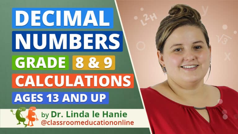 Decimal numbers - Grade 8 and 9 Calculations