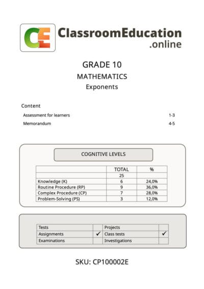 cp100002e exponents 1