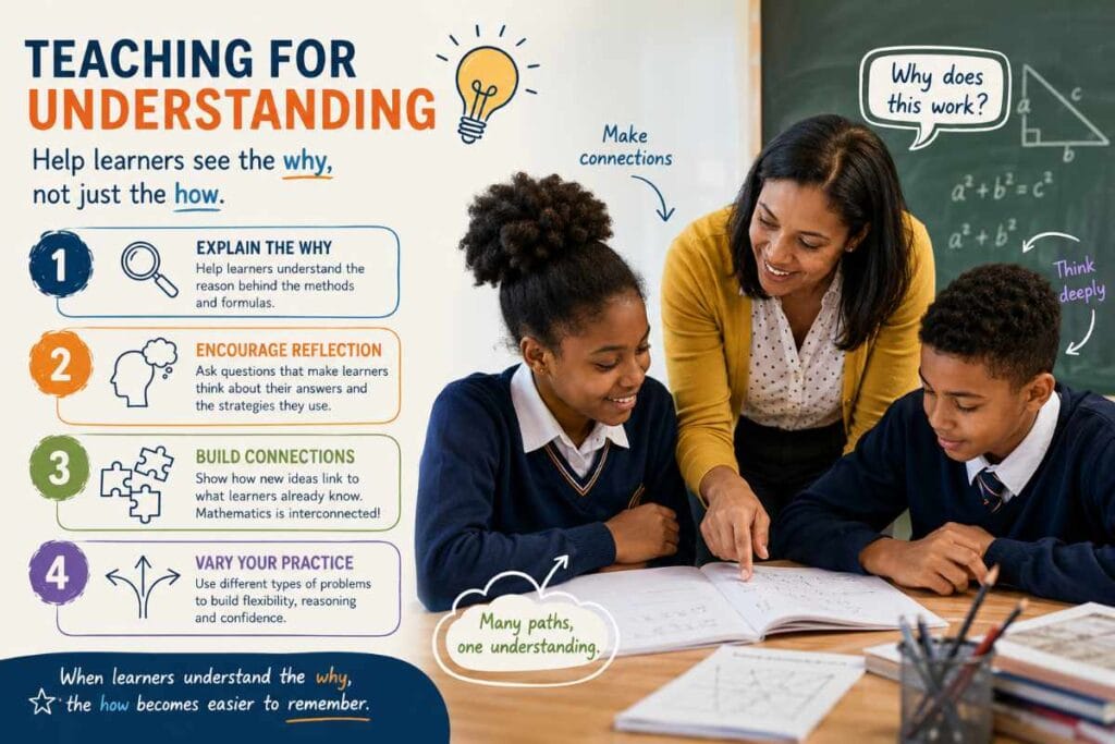 Are We Teaching Mathematics… or Just Teaching Steps? Teaching for understanding